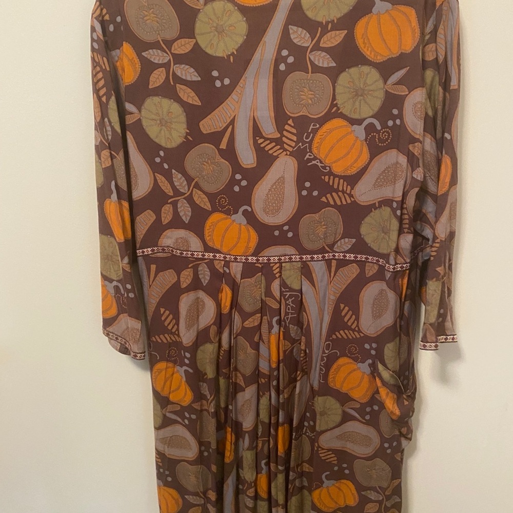 NWT Gudrun Sjoden fall harvest pumpkin dress, XL
